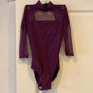 Plum purple Eleve Dancewear ballet leotard